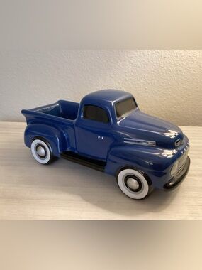 1948 Ford F-1 Truck Blue  Ceramic Teleflora Ford Licensed  Display Decor - IEC